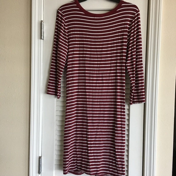 Sweet Claire Striped Knot At The Waist Dress-L - Picture 2 of 6